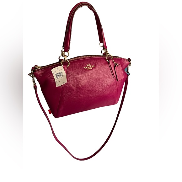 Coach Bags Nwtcoach Kelsey Satchel Pebble Leather Fuchsia Poshmark